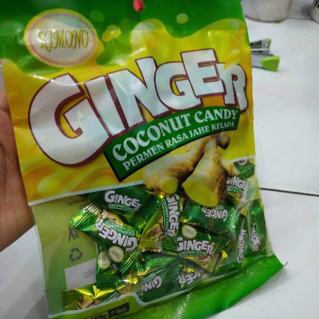 Permen Ginger Coconut Candy Kimono Permen Herbal Jahe Kelapa