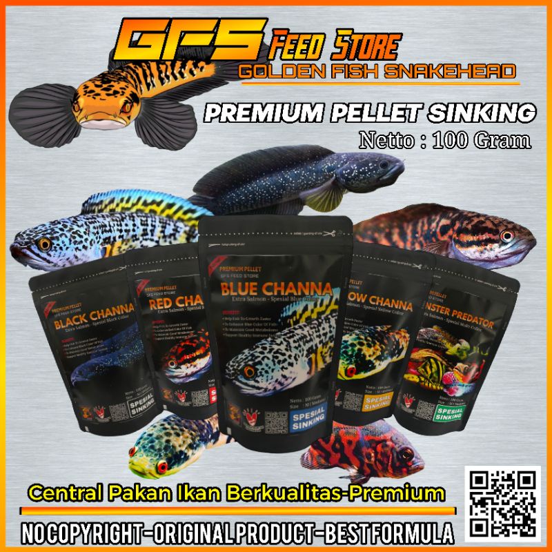 PREMIUM PELET GFS SPESIAL SINKING 100 GRAM