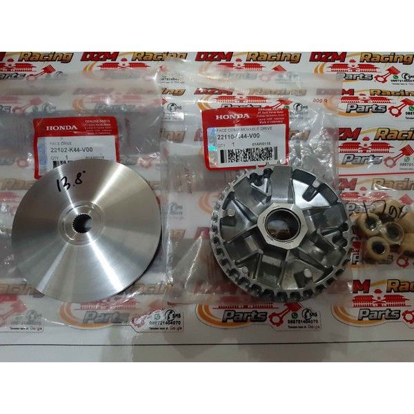 Paket Upgrade Pulley CVT Rumah Roller Modifikasi DZM Racing Beat Esp Beat Pop New Scoopy Esp Racing