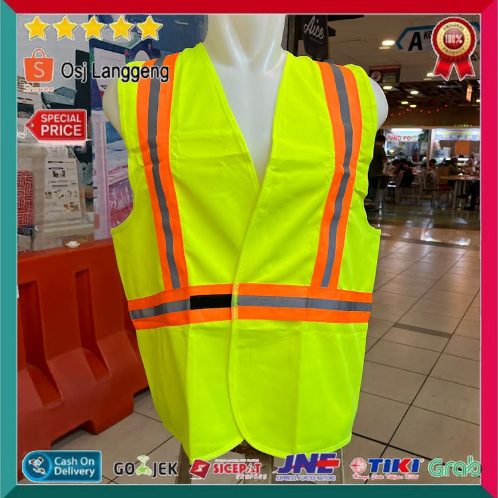 Rompi Safety Vest Techno 0051 - Baju Safety Proyek Murah Berkualitas