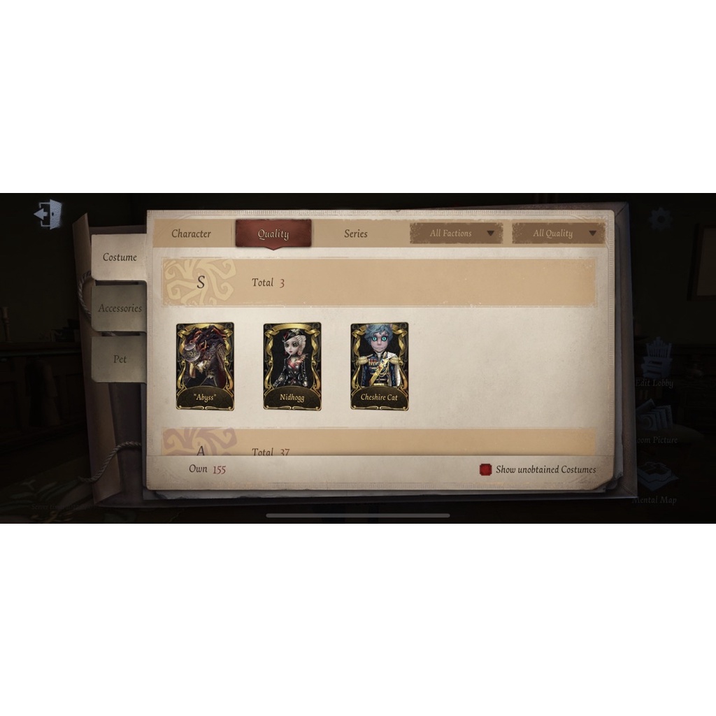 Identity V account / akun