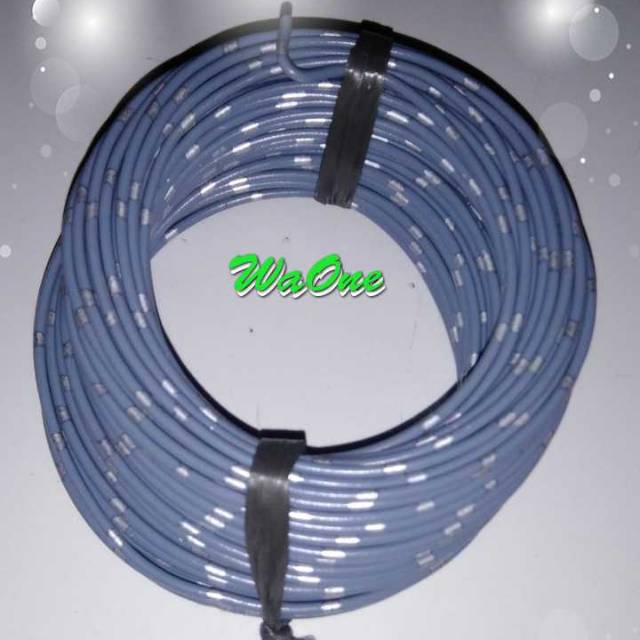 Abu-abu 10 Meter Kabel Body Bintik AVSS 0.5 mm Versi Bagus Kulit Padat