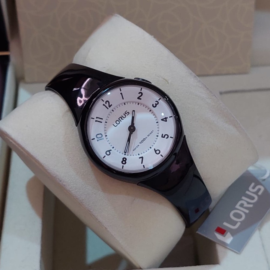 JAM TANGAN WANITA LORUS R2315JX-9 BLACK ORIGINAL