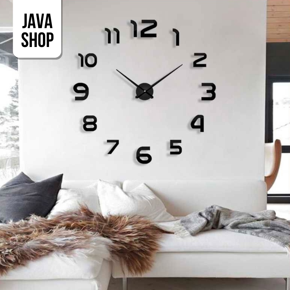 JAVASHOP Jam Dinding DIY Besar Unik Hiasan Dinding Rumah