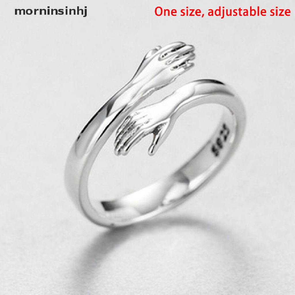 Mornin Cincin Sterling Silver 925 Model Terbuka Gaya Retro Untuk Wanita