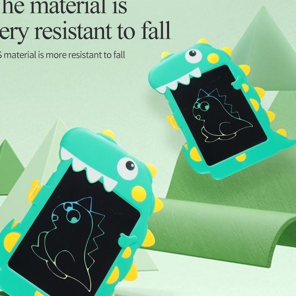 

GREAT SALES 7727 Papan tulis LCD anak-anak, papan tulis dinosaurus kartun grafiti bayi, hadiah ulang tahun れ