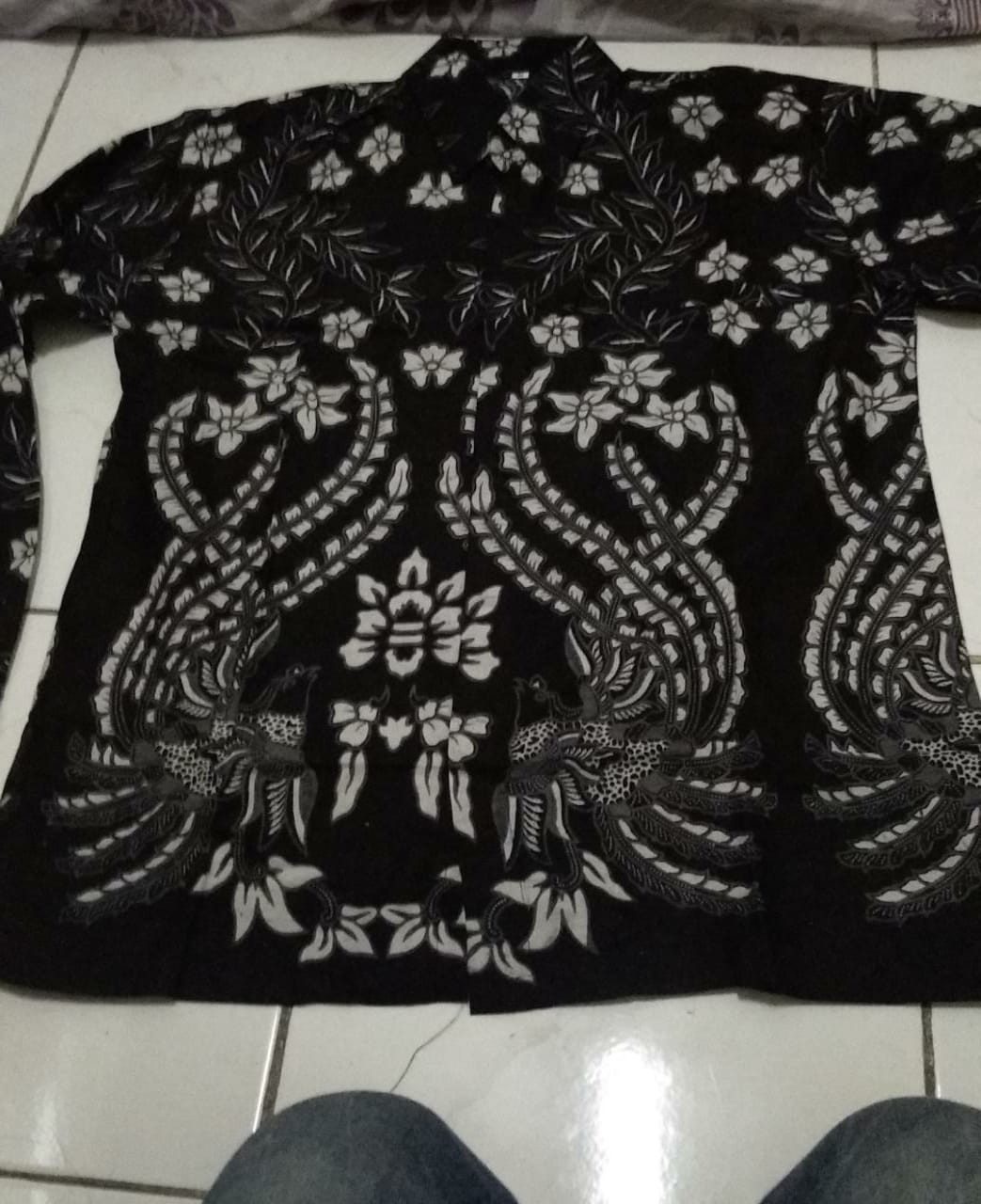 Batik Couple Keluarga Sania Ruffle Ori Ndoro Jowi Dnt Motif Sakura Merahh