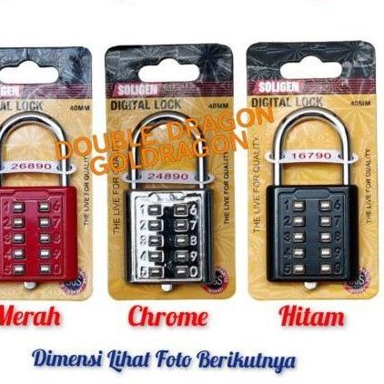 ◙ Gembok Digital 40 mm SOLIGEN ➦