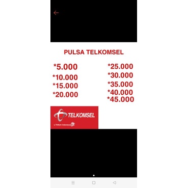 Pulsa Reguler 100 Telkomsel
