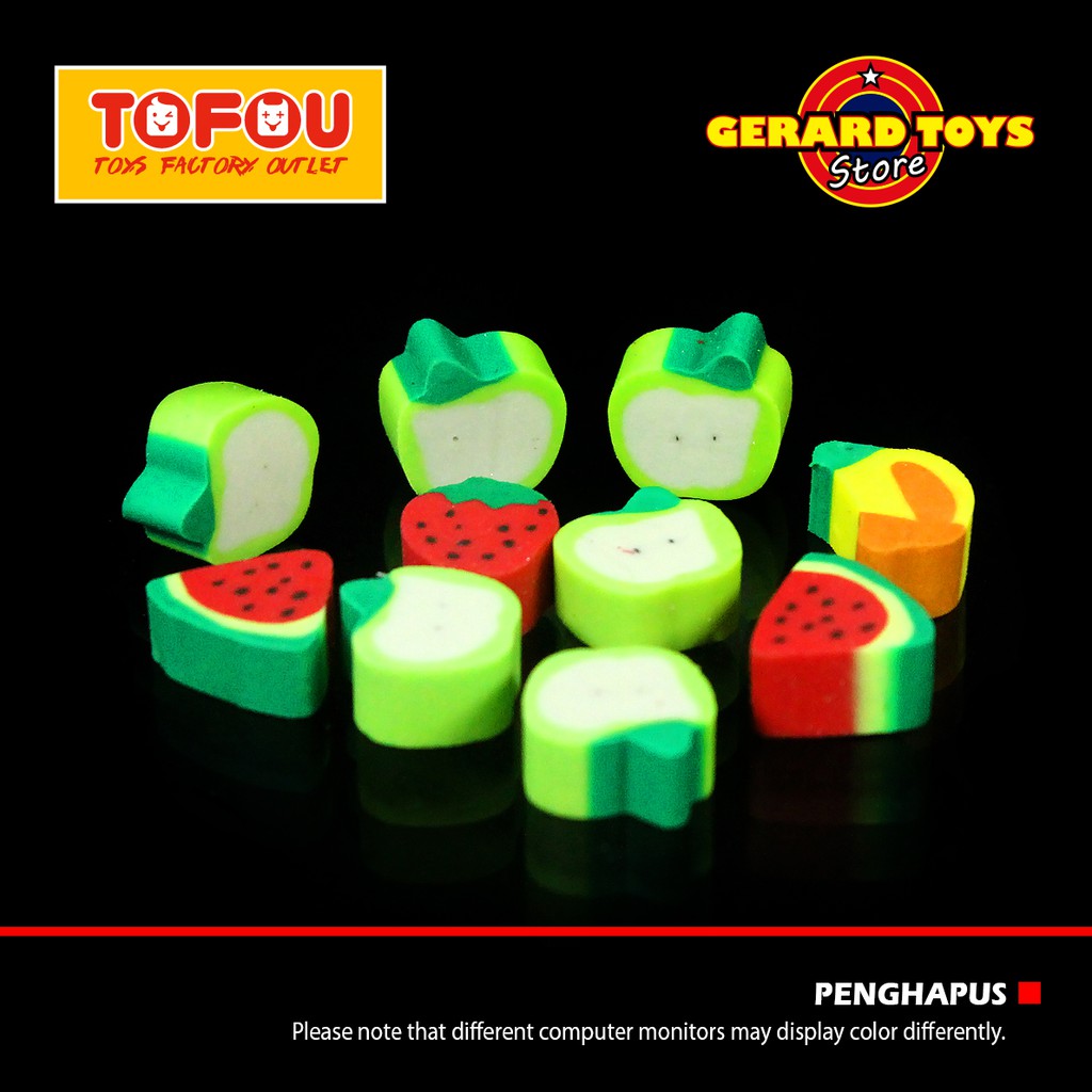 

Stationery Penghapus Mini Fancy Pack Isi 6 Fruits MURAH BANGET