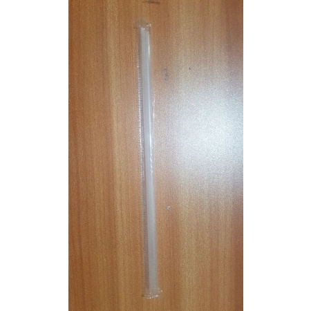 Sedotan 620 Hitam/Transparan, Sedotan Plastik, Sedotan Juice, Sedotan Pop Ice