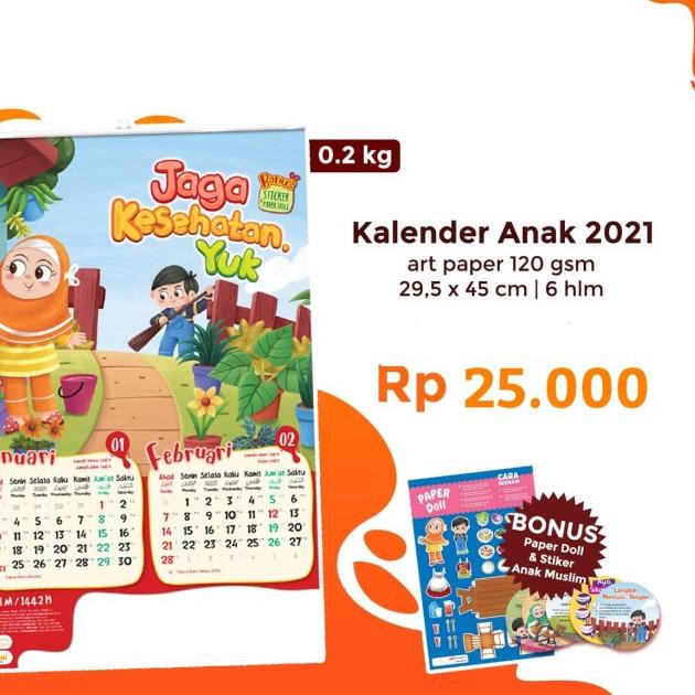 

ozd.>brz-889 Kalender Anak Tahun 2021 Kalender Gantung - Gema Insani