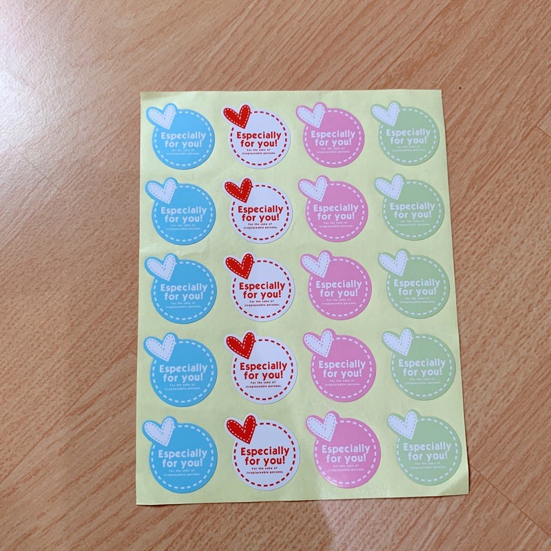 

1sheet/20pcs Label Stiker Segel kemasan