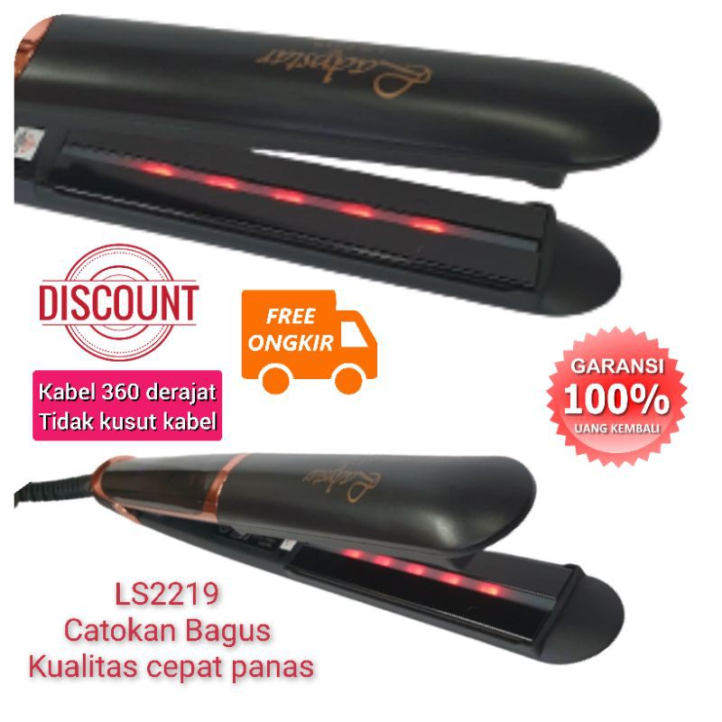 Catokan Rambut Ladystar 2in1 Lurus Curly Keriting Murah infrared Salon Hair Straightener Ori Ls 2219