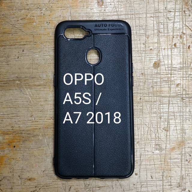 karet OPPO A7 2018 softcase OPPO A7 2018 silikon karet hitam