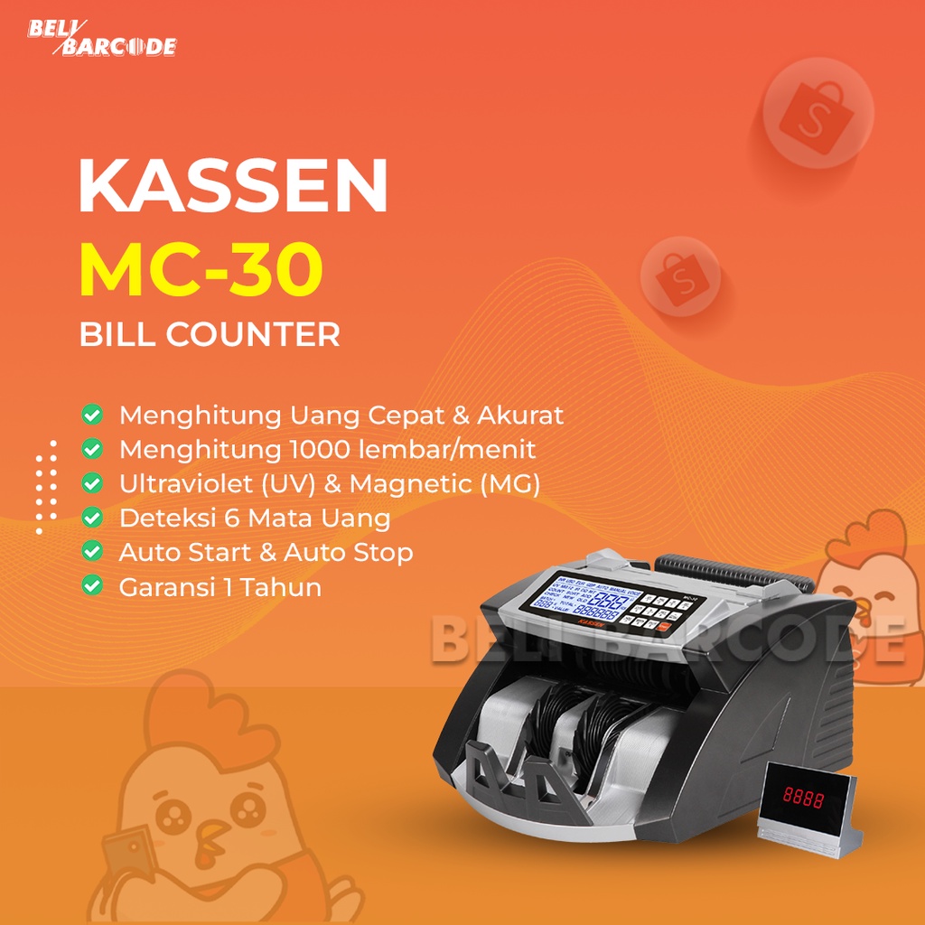 Mesin Penghitung Uang - Bill Counter KASSEN MC-30