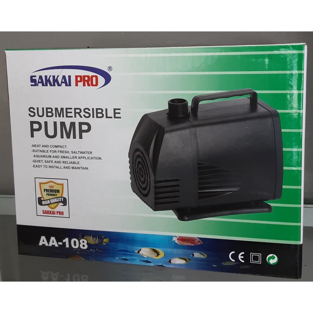 Pompa Sakkai Pro AA-108 / Waterpump Sakkai 108 / Mesin Air Kolam Ikan Sakkai  AA 108