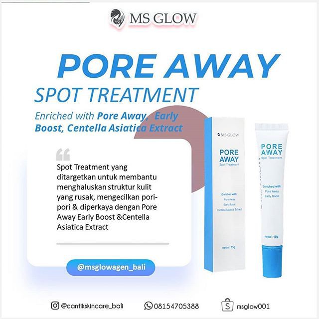 MS GLOW ACNE SPOT / PORE AWAY SPOT TREATMENT / DARK SPOT SERUM