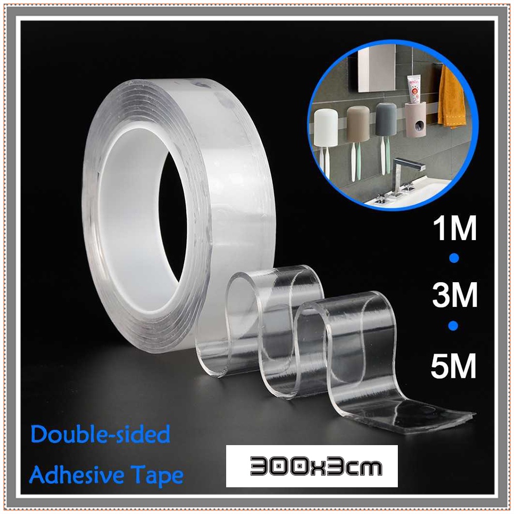

Double Tape Perekat No Trace Washable Sticker 300x3cm - 7RHZ7ATP