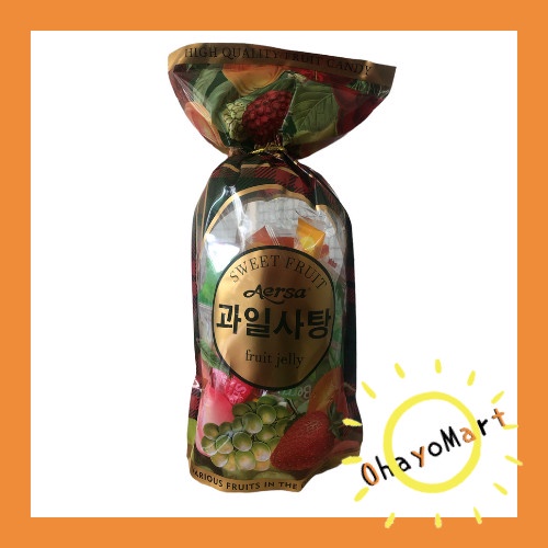 Sweet Fruit Aersa Fruit Jelly / Permen Jelly Korea Aneka Rasa 450grm