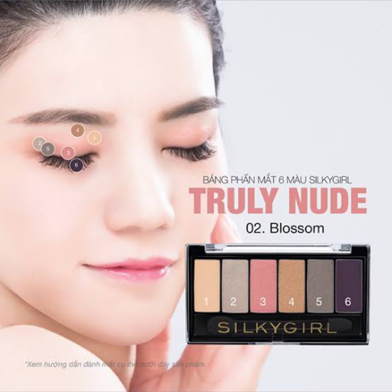 SILKYGIRL TRULLY NUDE EYESHADOW PALETTE 6 Gr @MJ