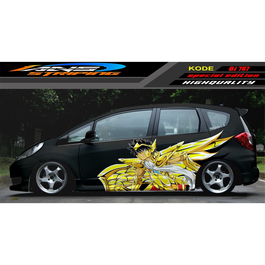 VARIASI STICKER MOBIL JAZZ BRIO AVANZA SIGRA YARIS / STIKER VARIASI MOBIL / MODIF STICKER MOBIL