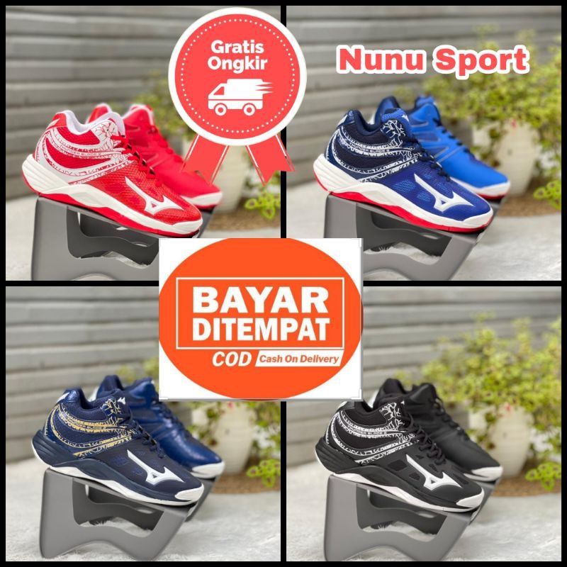 SEPATU MIZUNO THUNDER BLADE / SEPATU VOLLY MIZUNO THUNDER BLADE TERMURAH / MIZUNO THUNDER BLADE MID