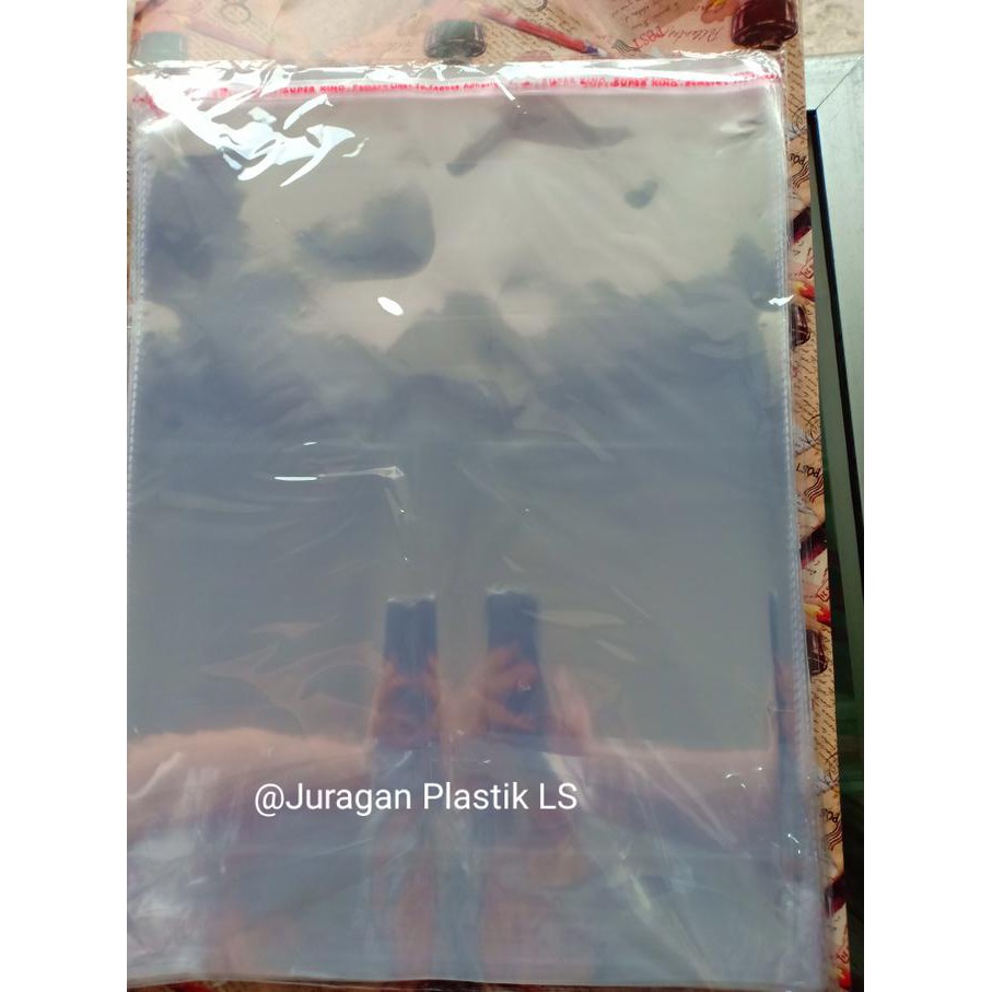 

PLASTIK OPP 25 X 35 X 0.5 ISI 100 PCS | PLASTIK BAJU KEMEJA JAKET