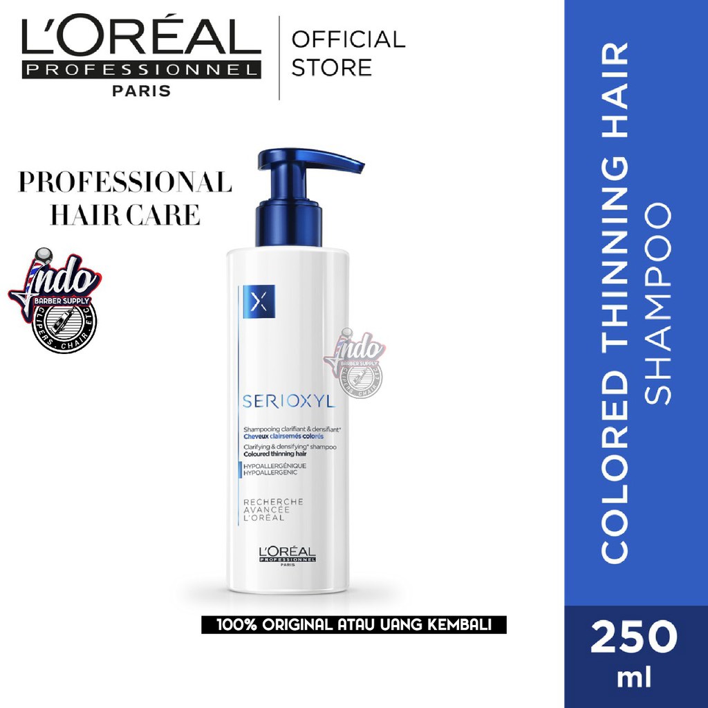 LOREAL SERIOXYL NATURAL HAIR SHAMPOO 250ML / Sampo Rambut Rontok