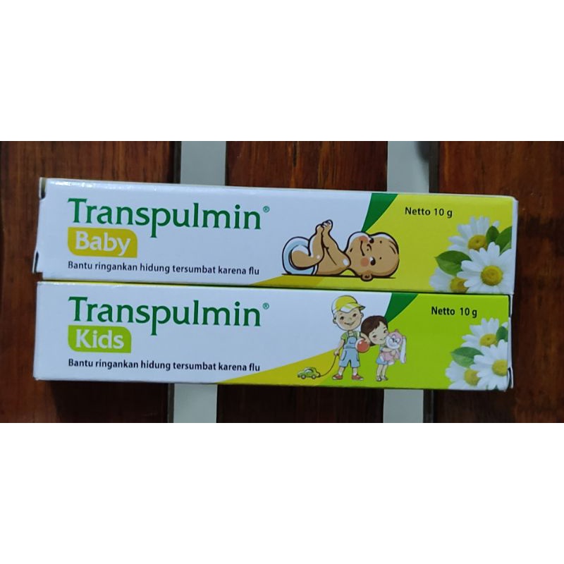 Transpulmin Baby / Kids / Balsem Bayi dan anak / Meringankan hidung tersumbat / Flu