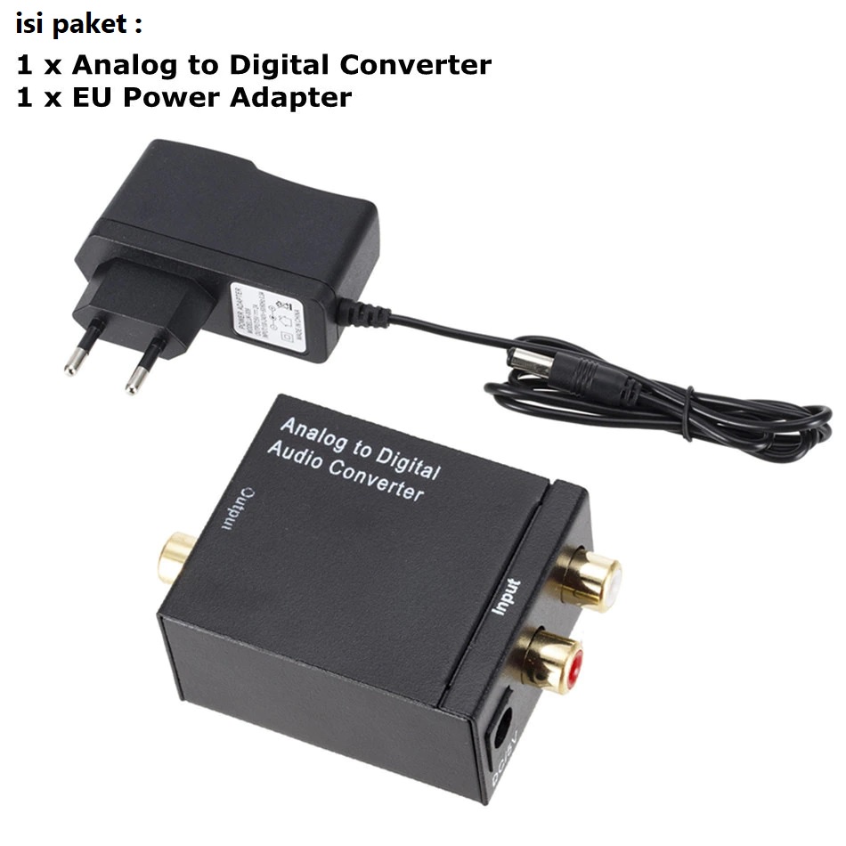 ANALOG RCA L/R TO DIGITAL toslink Coaxial SPDIF AUDIO Sound CONVERTER