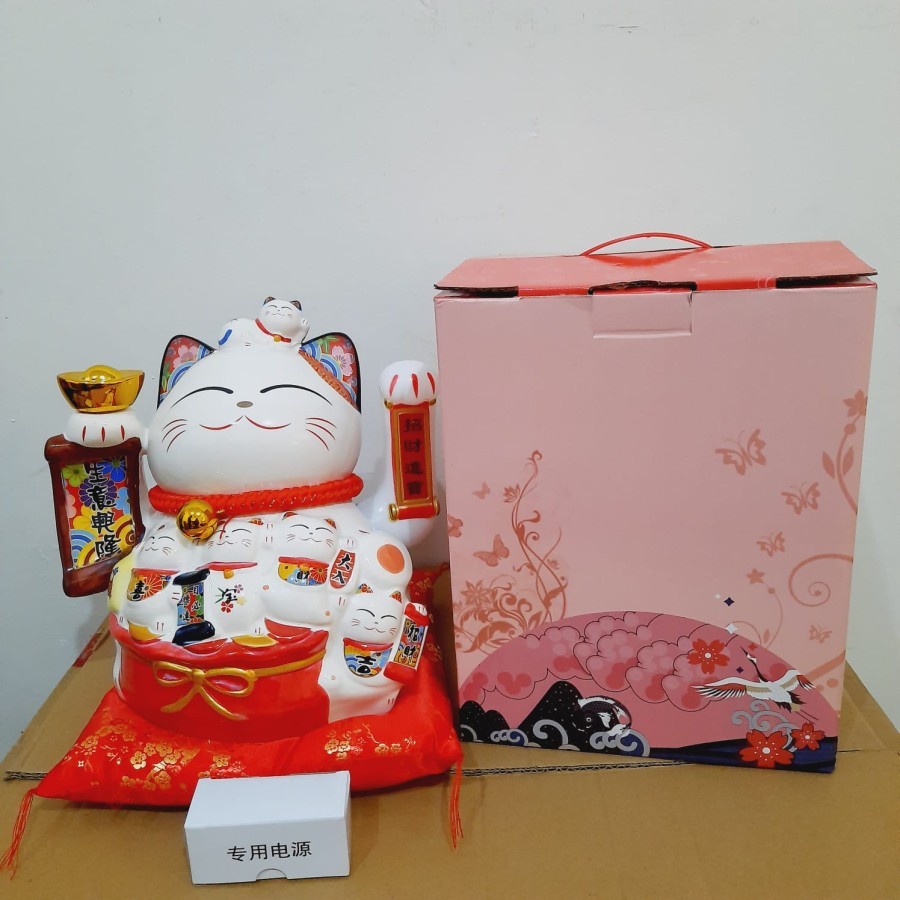 MANEKI KUCING PAJANGAN KUCING LUCKY CAT MANEKI NEKO KADO MURAH MANEKI