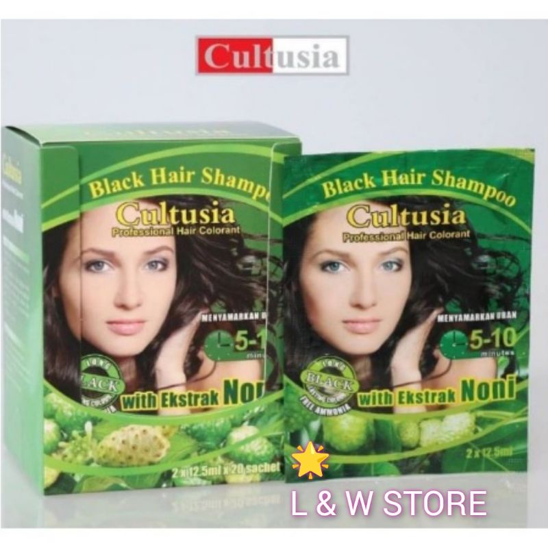 Cultusia Hair Color Shampo/Semir Rambut Shampo