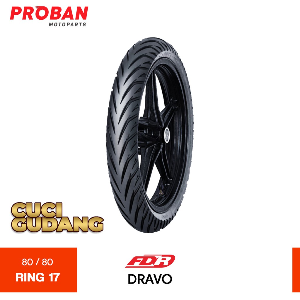 

FDR TT DRAVO 80/80-17 CUCI GUDANG Ban Motor Tubetype