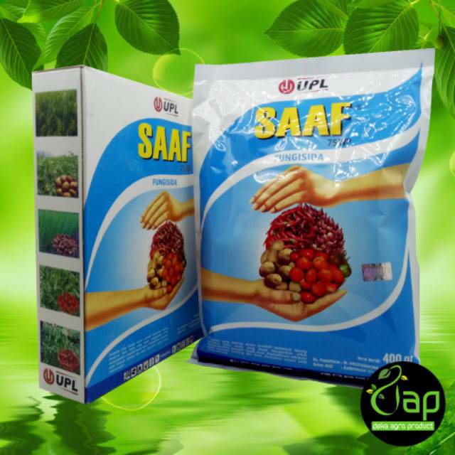 FUNGISIDA SAAF 75 WP 400 GRAM - bahan aktif karbendazim dan mancozeb