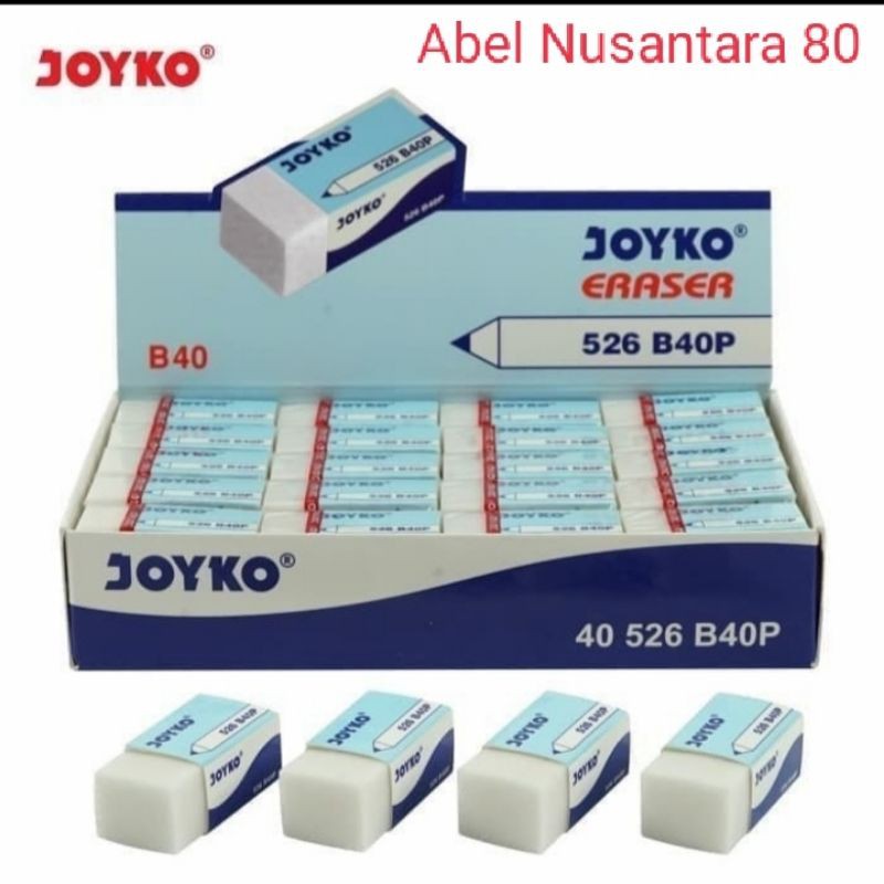 

Penghapus Eraser joyko 526-B40P kecil putih