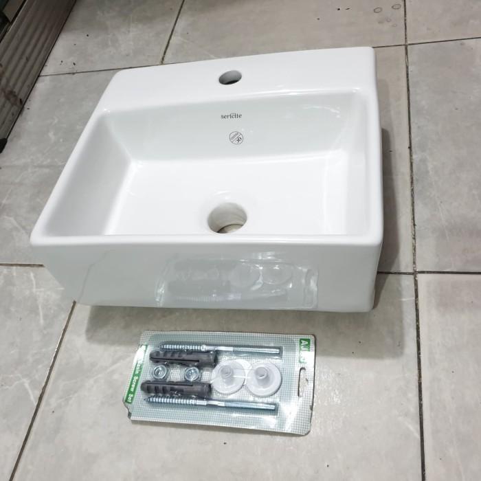 Washtafel Wastafel Keramik Kotak Sericite Promo