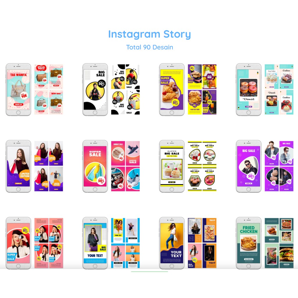 1000 Desain Template Instagram Feed Story Template Carousel Template Grid Instagram Powerpoint