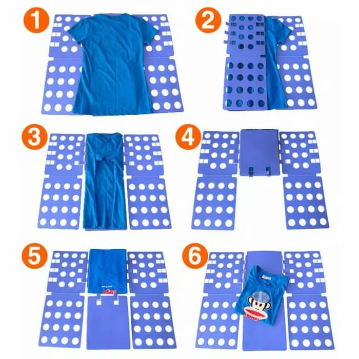 Papan Lipat Baju Alat Lipat Flipfold Laundry Magical Folding Clothes Board Praktis RT-14-LB Azgalery