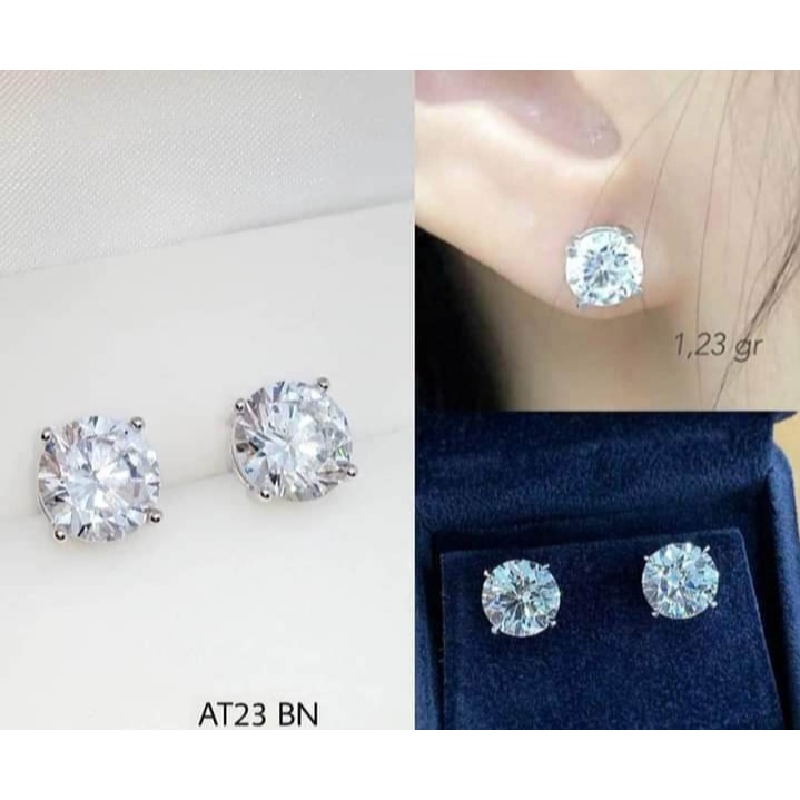 anting titanium permata antikarat [GIWANG DESI]
