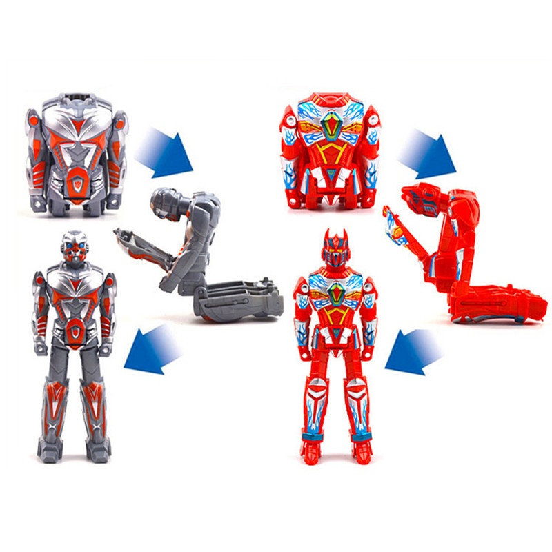 4pcs / set Mainan Robot Telur Transformers Deformation Bumblebee Prime Optimus Ukuran 14CM Untuk Anak Laki-Laki