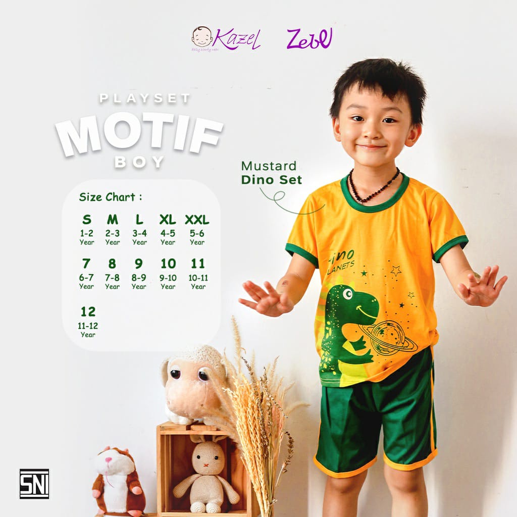 Zebe Playset Boy Motif ZB-PB Per 2 Pcs Random