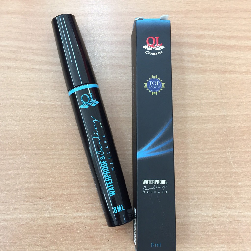 QL Waterproof Maskara 8 ml / QL Mascara Black / Mascara QL Waterproof &amp; Curling Hitam