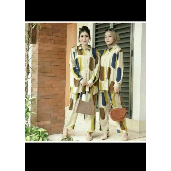 One Set Rayon Viscose Premium motif terbaru-Milea set