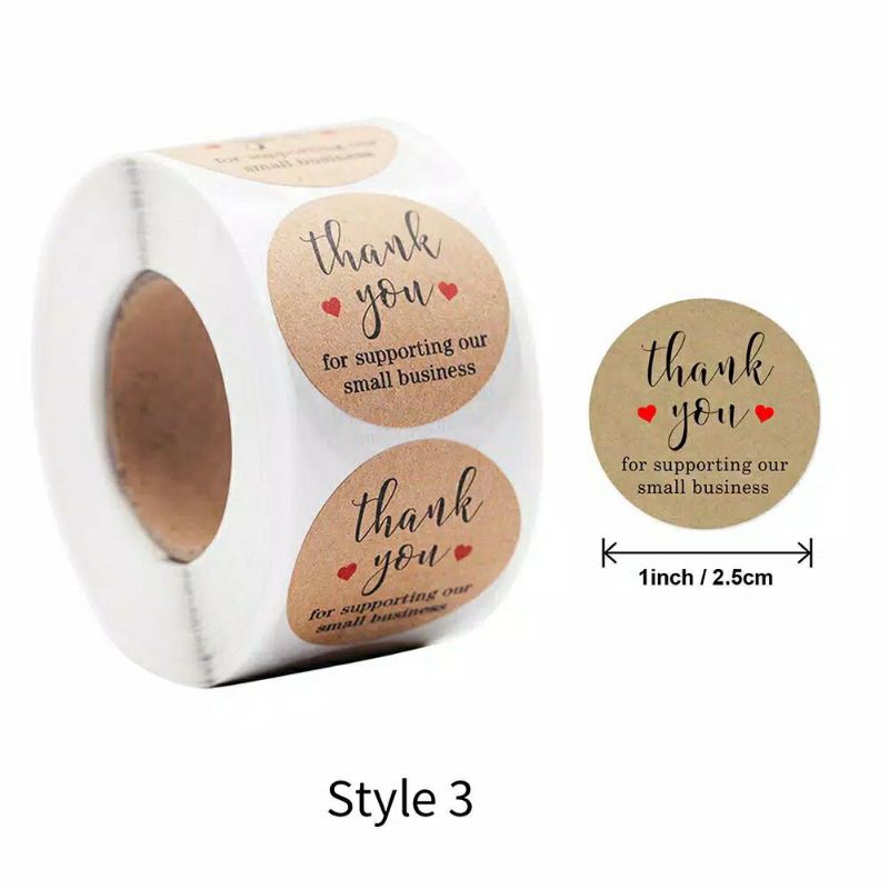 

STICKER THANK YOU, STICKER DIY, STICKER LABEL (ANTI LUNTUR)