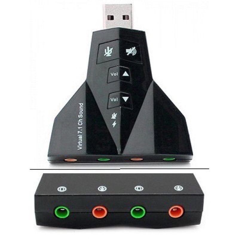 USB Soundcard 7.1 Double-Virtual Soundcard 7.1 chanel