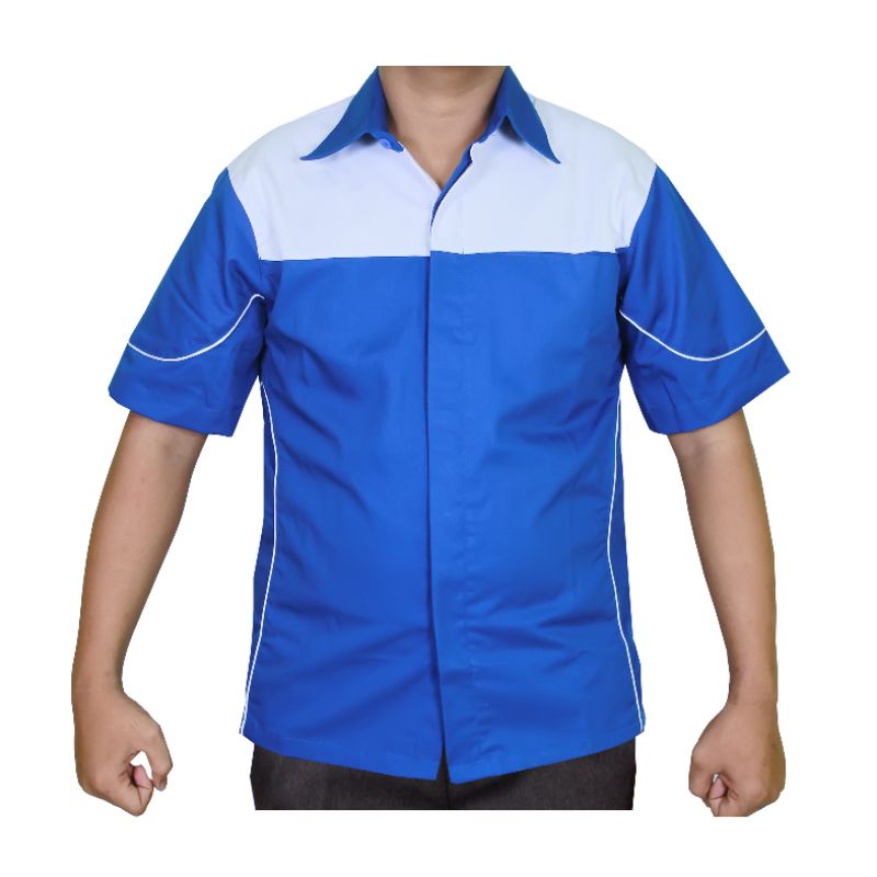 Atasan baju kerja murah#baju karyawan kantor#kemeja kerja#kemeja komunitas#kemeja lapangan outdoor#baju tangan pendek custom bordir