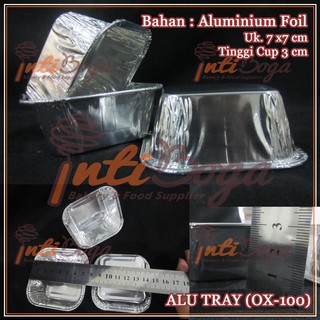 ALU TRAY - Aluminium Foil Cup ( OX-100 / RR-603 ) Grosir 100 pcs