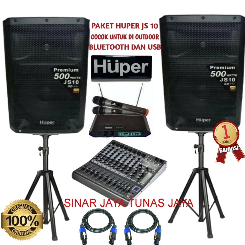 PAKET SOUND SISTEM HUPER JS 10 UNTUK DI OUTDOOR DAN INDOOR