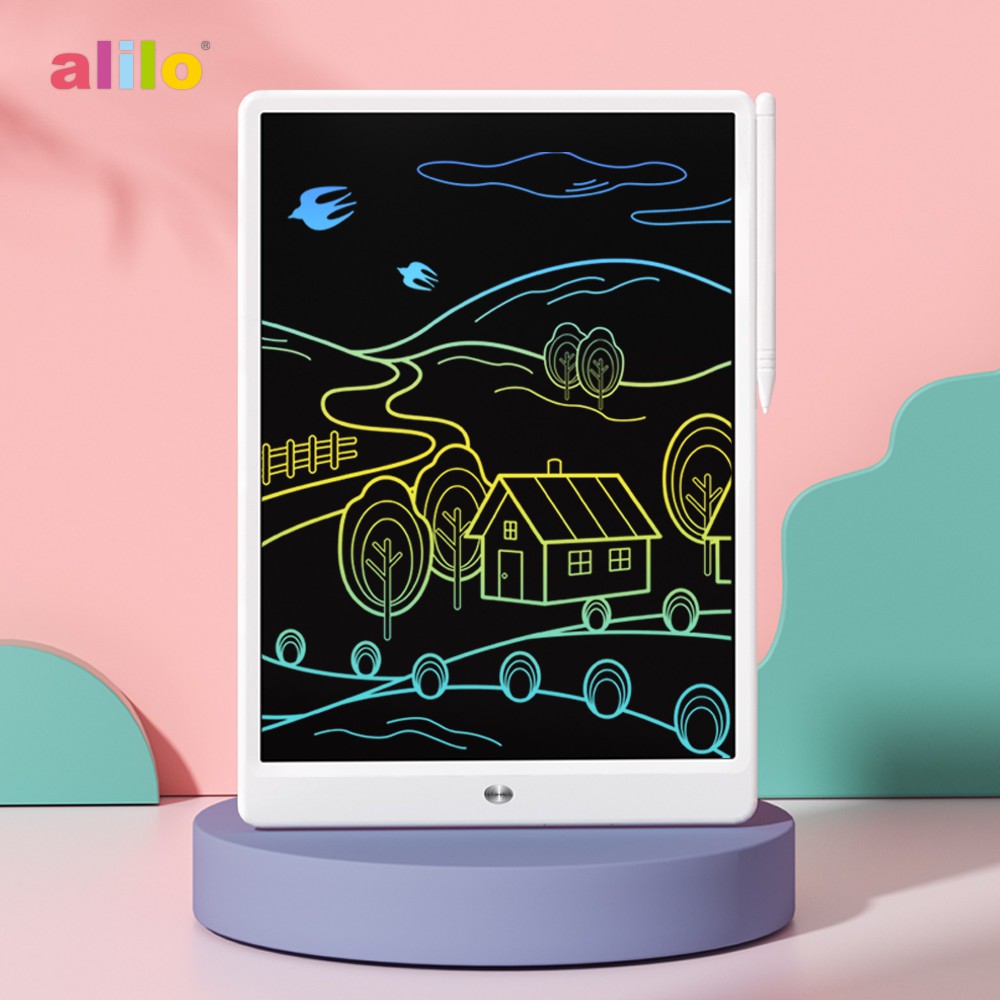 alilo lcd color writing tablet 13 5 inch   papan tulis lcd   blackboard   drawing tablet   tablet an